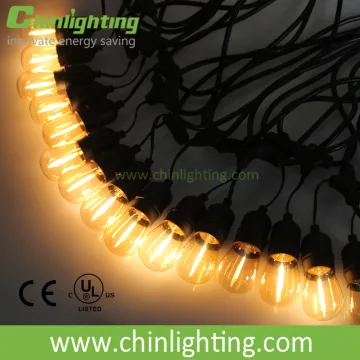 Golden face Vintage led string light s14 e26 e27 30v