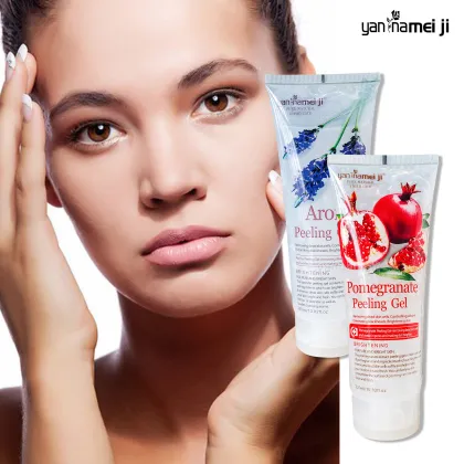 Vegan Organic Lemon Exfoliating Peeling Gel for Face and Body