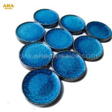 Irregular Shape Blue Mosaic Ceramic Tile