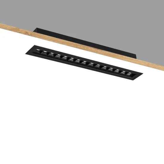 SCON 0-10V Dimmable Modern Aluminum Recessed Black LED Spotlights