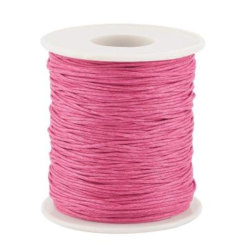 Pandahall 100-yard Roll of 1mm Waxed Cotton Thread for DIY Braided Bracelets, Necklaces, and Jewelry Findings