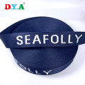 Fashion personalized brand logo jacquard polyester webbing