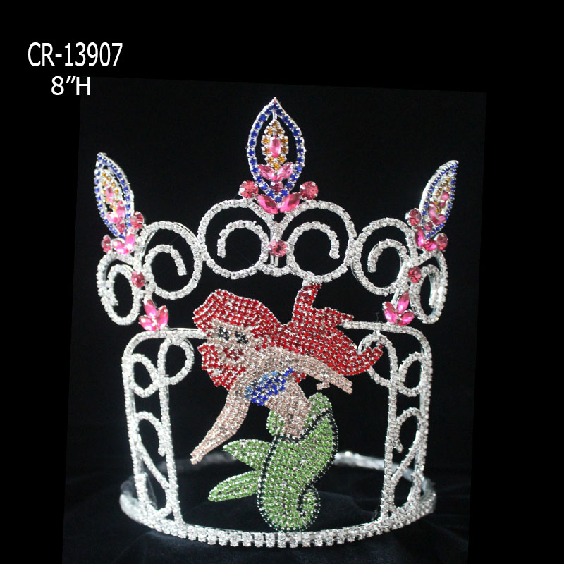 Ocean World Theme Rhinestone Mermaid Pageant Crown