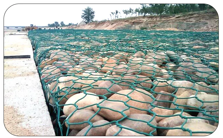 hot Dipped Galvanized Material Gabion stone cage