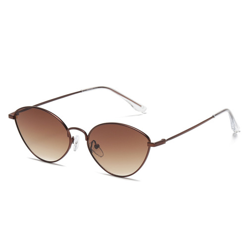 Fashion Cat-Eye Small Frame Colorful Sunglasses Men And Women Fashionable Metal Sunglasses