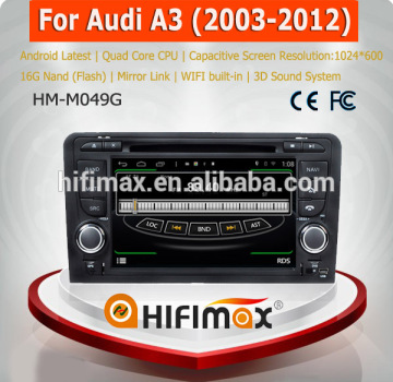 7'' Android GPS DVD for Audi A3 Navigation Head Unit - Quad Core 16G Capacitive HD 1024*600 screen WiFi Mirror Link DSP
