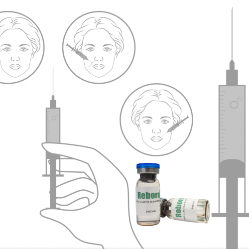 PLLA Filtros de gel de ácido hialurónico con pistola de mesoterapia