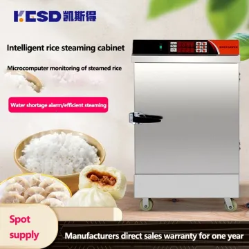 Industry Gas Food 12 Trays Steam Rice Cooker/Commercial Single Door Stainless Steel Seafood Steaming Rice Cabinet