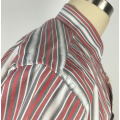 Striped office casual short sleeve shirt 100%cotton shirt