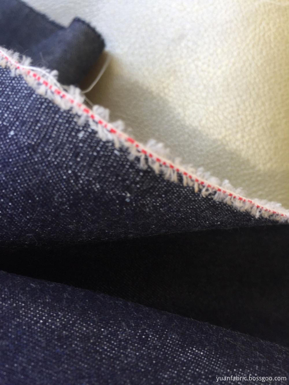 Denim Plain Coating Fabric Jacket Suiting