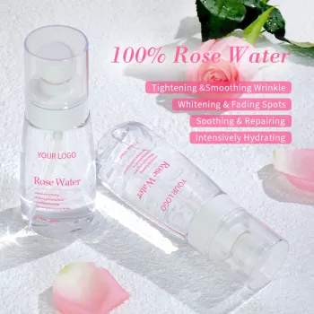 Natural Organic Pure Rose Water - Private Label Bulk Rose Hydrosol Spray for Hydrating, Moisturizing & Repairing