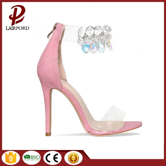 new fashion pink sweet sequins women sandals