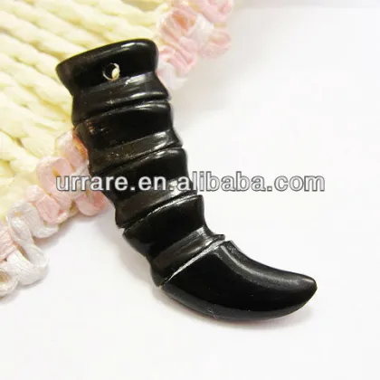 Bone-carved Sharp Pendant Beads