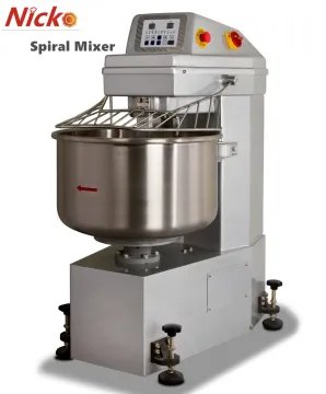 50kg 80kg Variable Frequency Speed Adjustable Spiral Dough Mixer Table Top Dough Mixing