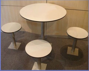 exterior hpl compact table tops restaurant