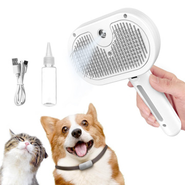 Self Clean Pet Spray Grooming Comb for Shedding