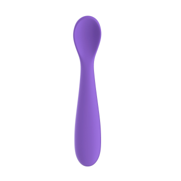 Biodegradable Violet Silicone Baby Spoon and Bowl Set for Kids Dining and Feeding