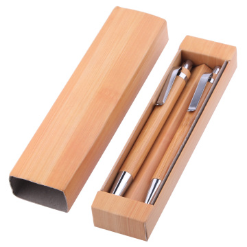 Customized Logo Bamboo Pen Set with Box
