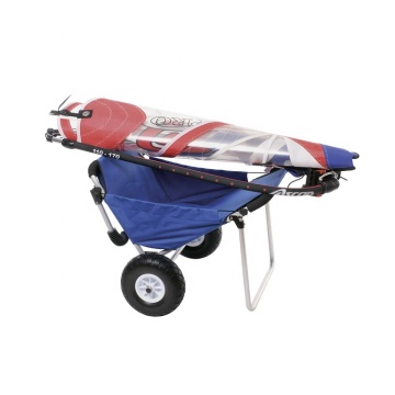 Aluminum Collapsible Two-Wheel Beach Cart with Seat