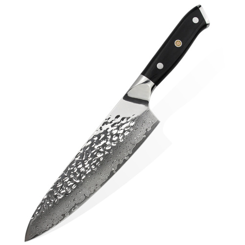 Cuchillo de cocinero profesional japonés VG10 Damascus