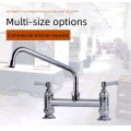 Commercial Kitchen Dual Handle 3 Way Kitchen Faucet