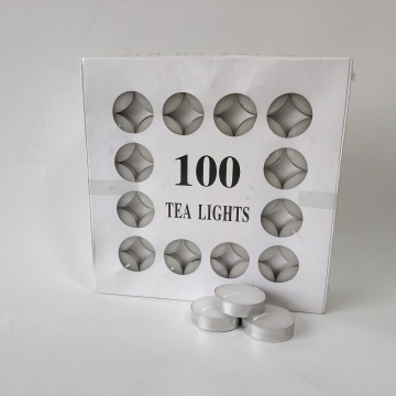 100pcs poly bag quality white candles tealight