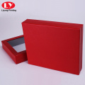 Caja de regalo de la ventana de cartón rojo