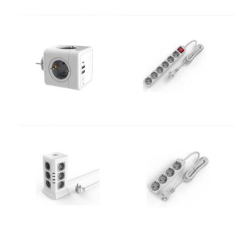European Plug with Earth GFCI Electrical Outlet Power Strip