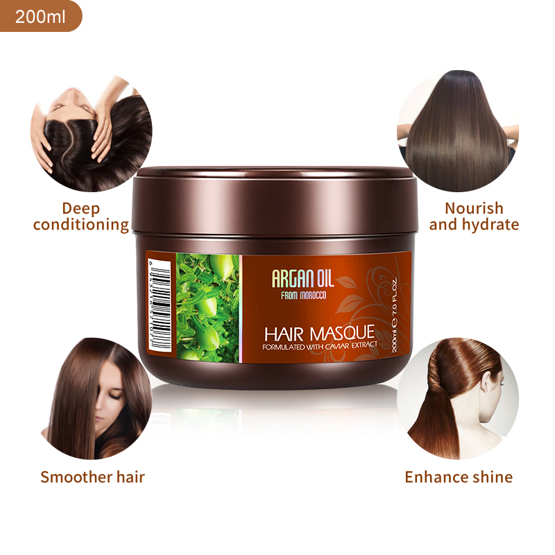 Argan Oil Cream Repair Damage Dry Frizz Keratin Hair Mask