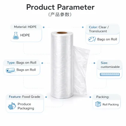 HDPE Produce Bags on Roll