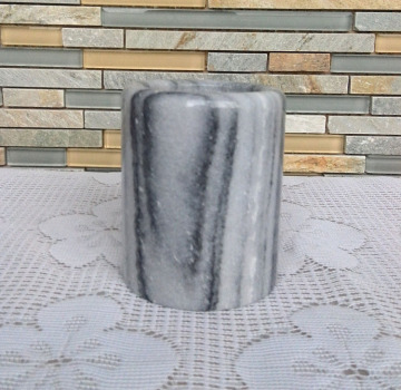 bathroom cup /garden cups /grey marble tumbler