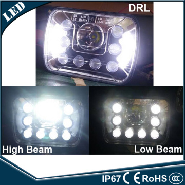55w square headlight 5x7 inch high low beam 7'' led headlight for j-eep