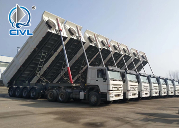 SM153 Semi Trailer Dump Tipper 40 tan