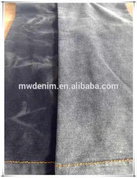 Black Yarn Dye French Terry Knit Denim Cotton Farbic Hot Selling
