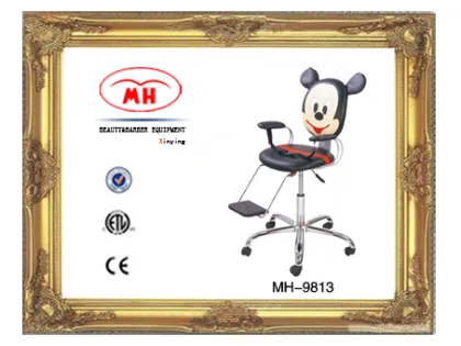 Son Bear Barber Cartoon Chair