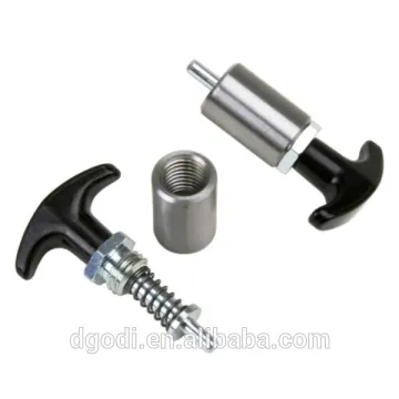 custom made stainless steel spring pin latch and bushing ISO in Dongguan