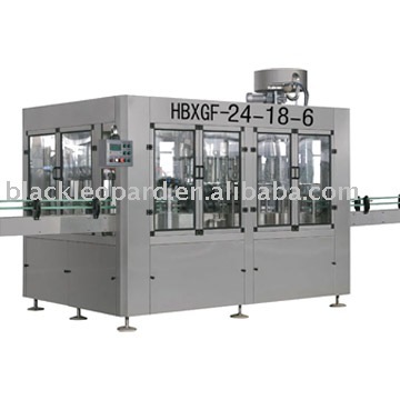 Drinking water rinsing filling capping monobloc machine