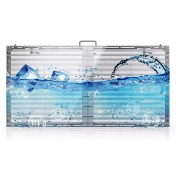 Transparent LED Screen for Indoor Hall - Floor Mounted Low Price Mesh Display
