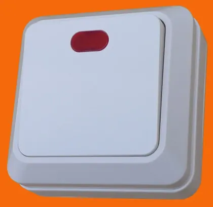Open European-Style Wall Switch with Lights Single-on Switch