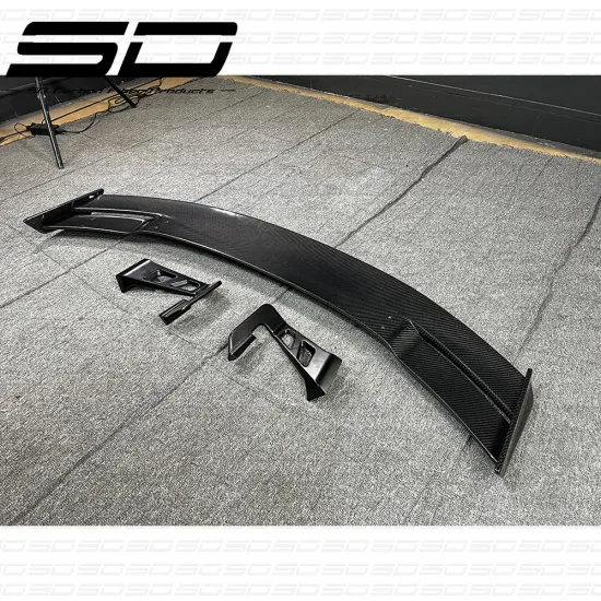 P Style Dry Carbon Fiber Rear Bumper Wing for Audi R8 Rear Spoiler