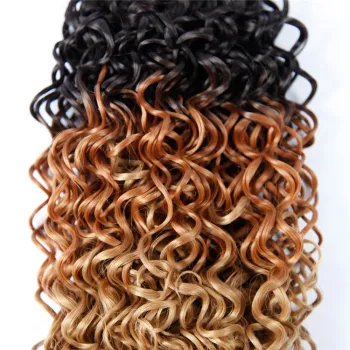 Hot selling Jerry Curl  Bulk Synthetic twist braiding pre twisted synthetic hair extension for crochet braids