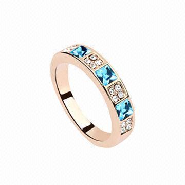 Diamond ring, made with crystal, eco-friendly