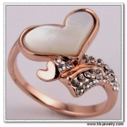 Cute Fashion Heart Shell Rings