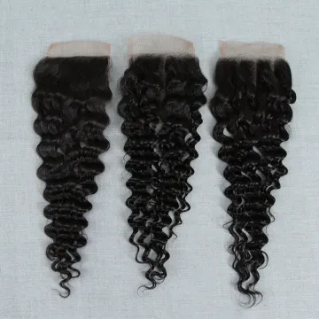 100% Brazilian hair bundles deep wave with closure,3 bundles brazilian deep wave deep wavy human hair bundles for cheap