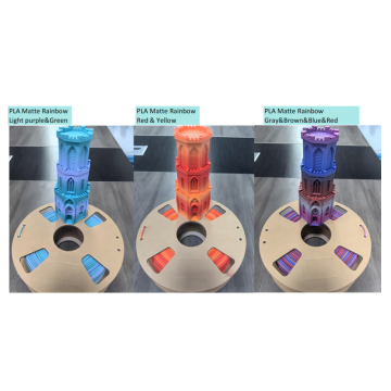 Matte Rainbow PLA Filament 1.75mm