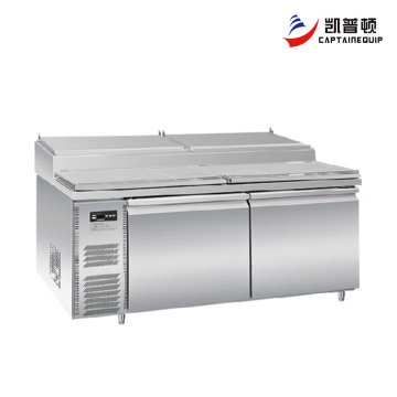 Двухдверный холодильник для хранения пиццы и салатов