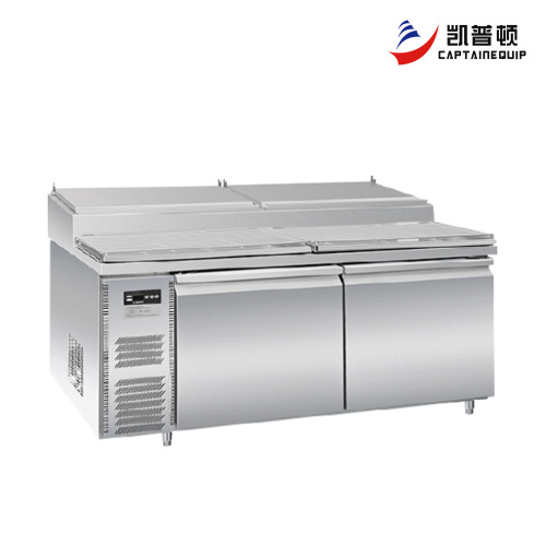 Двухдверный холодильник для хранения пиццы и салатов