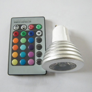 Wholesale 3W RGB LED Spot Bulb - Multi-Color Changing Light with Remote Control