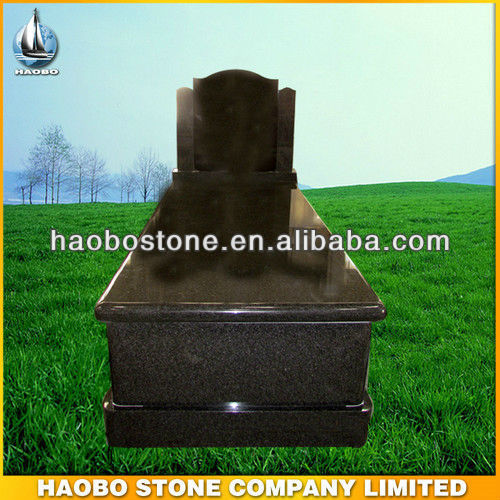 Shanxi black gravestone in full set design