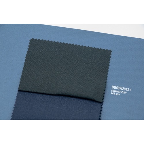 Dark Green 50% Wool Fabric